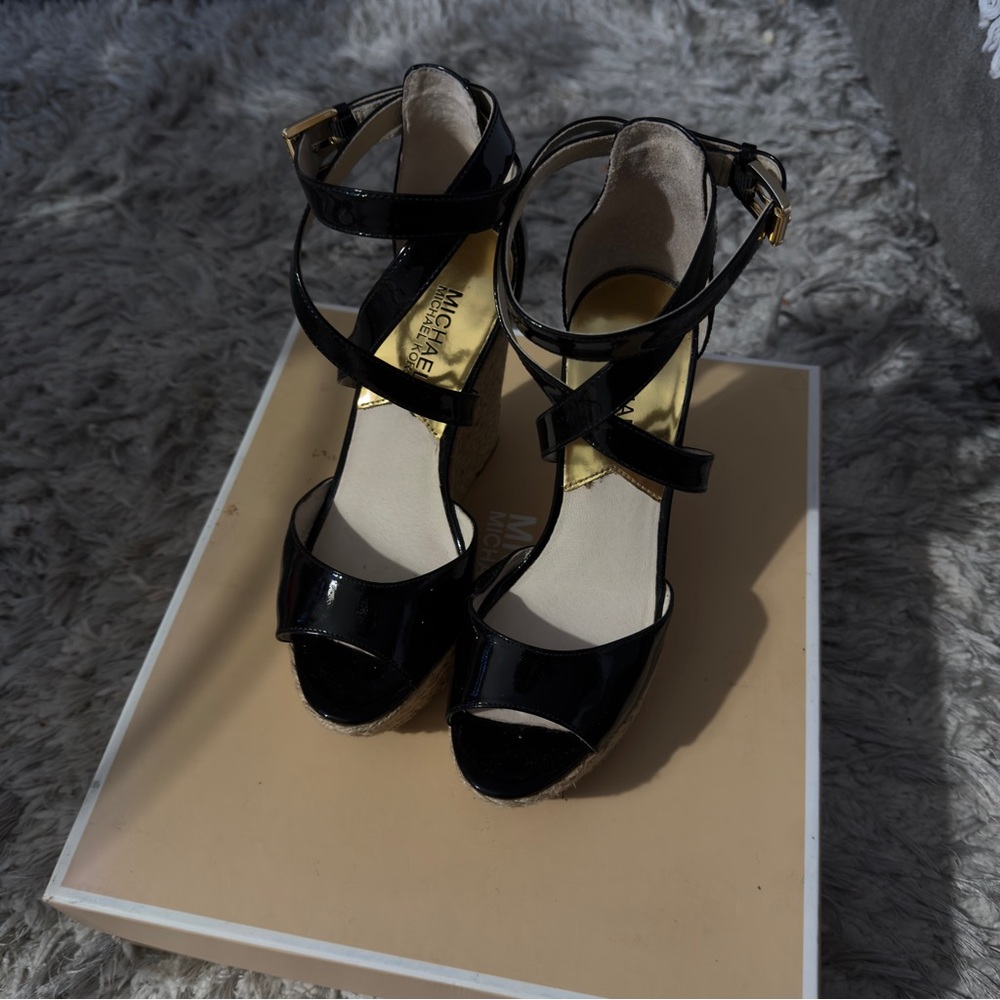 Michael Kors Glossy Black Heels